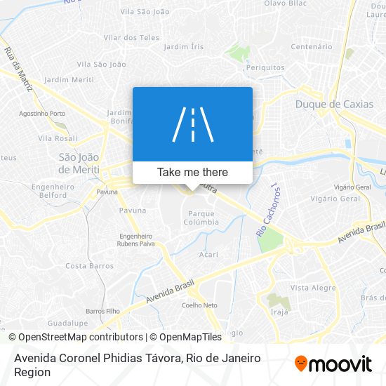 Mapa Avenida Coronel Phidias Távora
