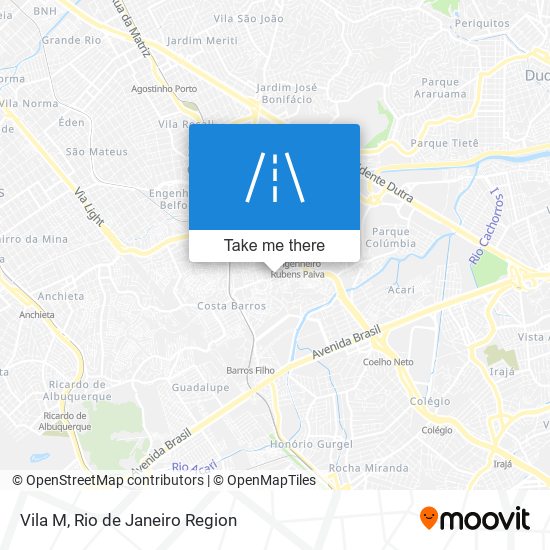 Vila M map