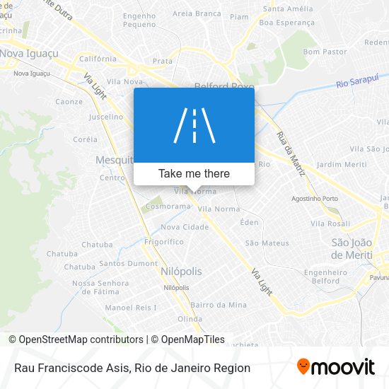 Rau Franciscode Asis map