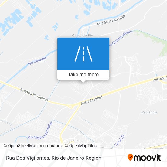 Rua Dos Vigilantes map