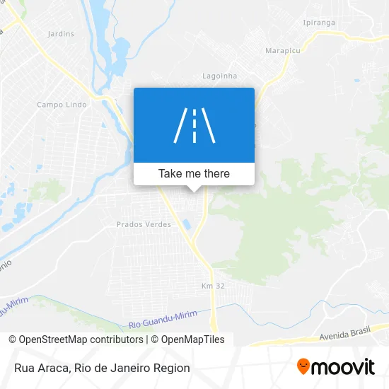 Rua Araca map