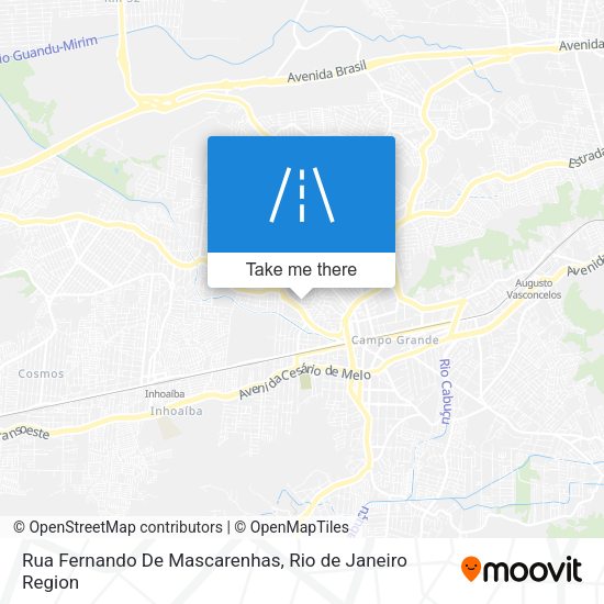 Rua Fernando De Mascarenhas map