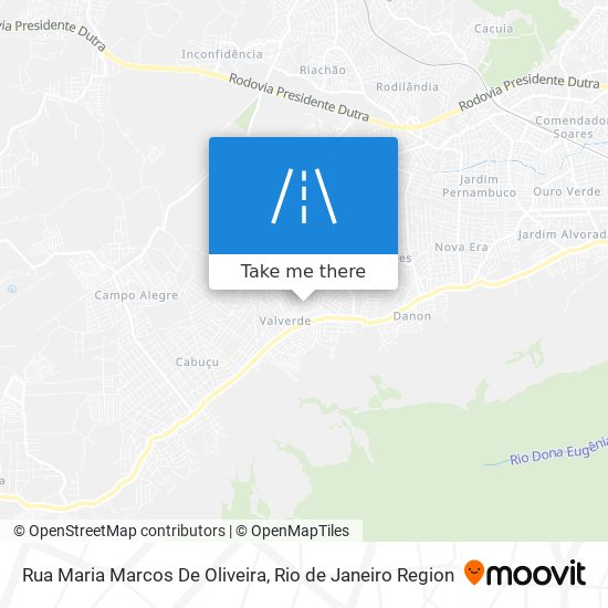 Mapa Rua Maria Marcos De Oliveira