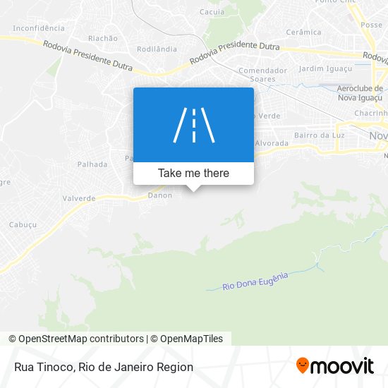 Rua Tinoco map