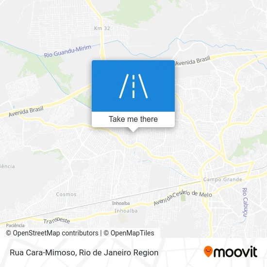 Rua Cara-Mimoso map