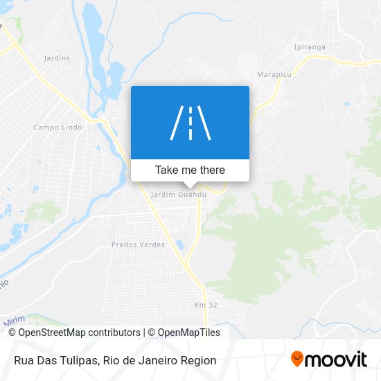 Rua Das Tulipas map
