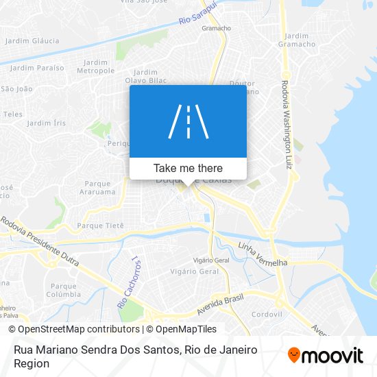 Mapa Rua Mariano Sendra Dos Santos