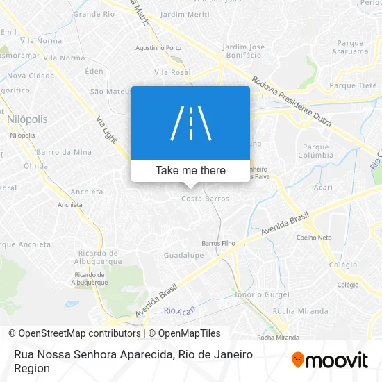 Rua Nossa Senhora Aparecida map