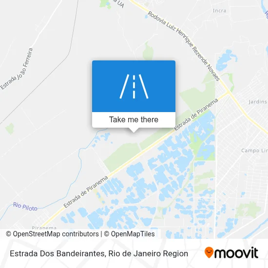 Estrada Dos Bandeirantes map