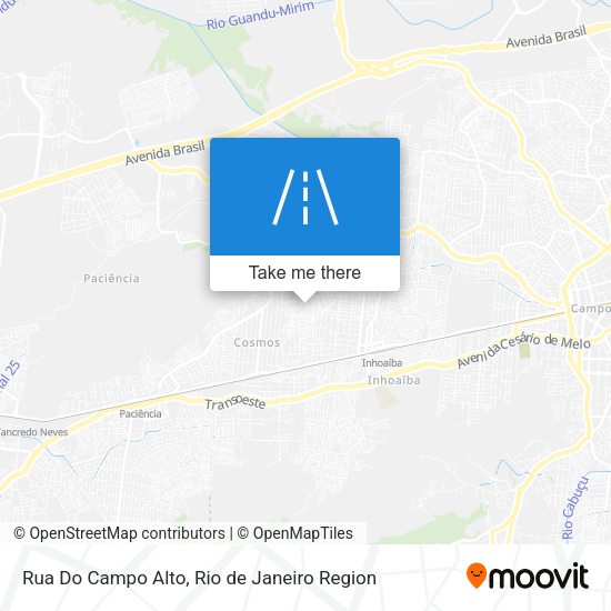 Rua Do Campo Alto map