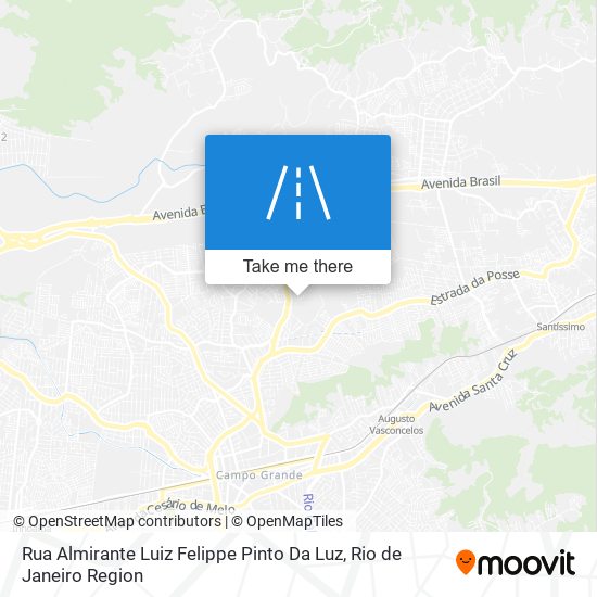 Mapa Rua Almirante Luiz Felippe Pinto Da Luz