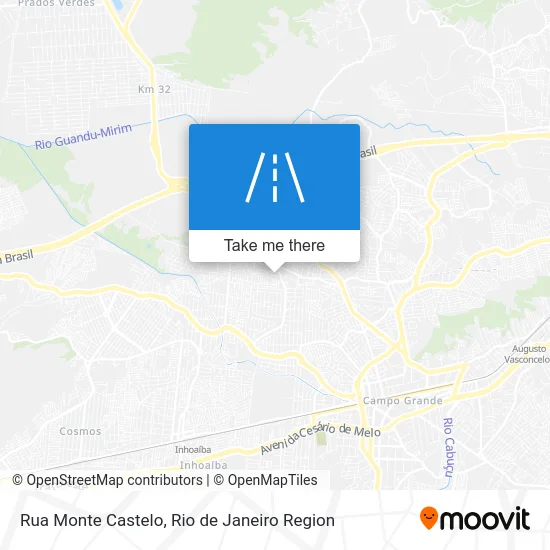 Rua Monte Castelo map