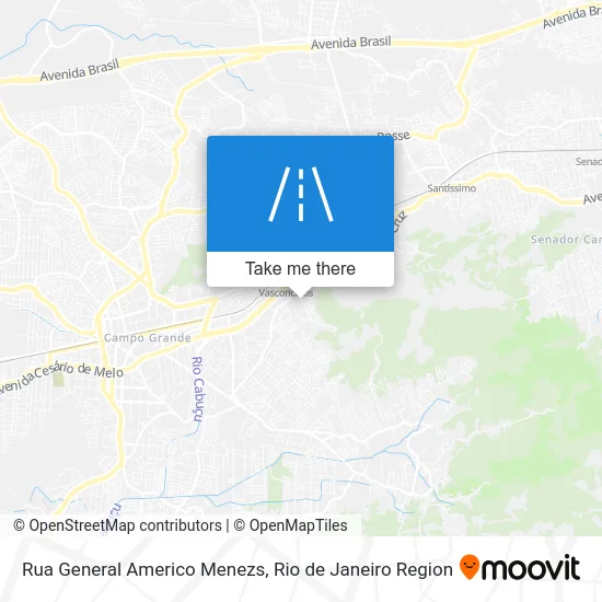 Rua General Americo Menezs map