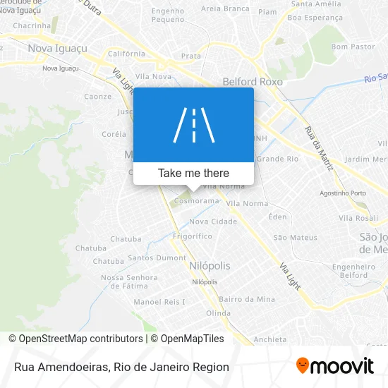 Rua Amendoeiras map