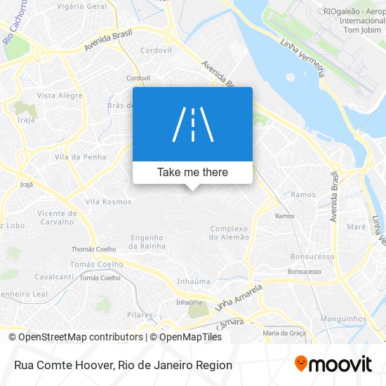Mapa Rua Comte Hoover