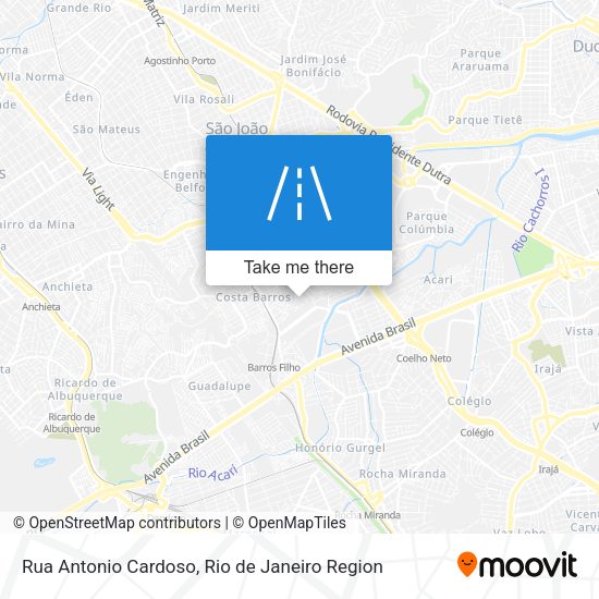 Rua Antonio Cardoso map