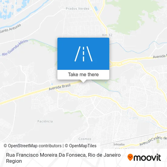 Rua Francisco Moreira Da Fonseca map