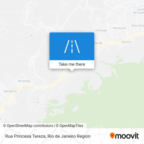 Rua Princesa Tereza map
