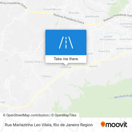 Rua Mariazinha Leo Vilela map