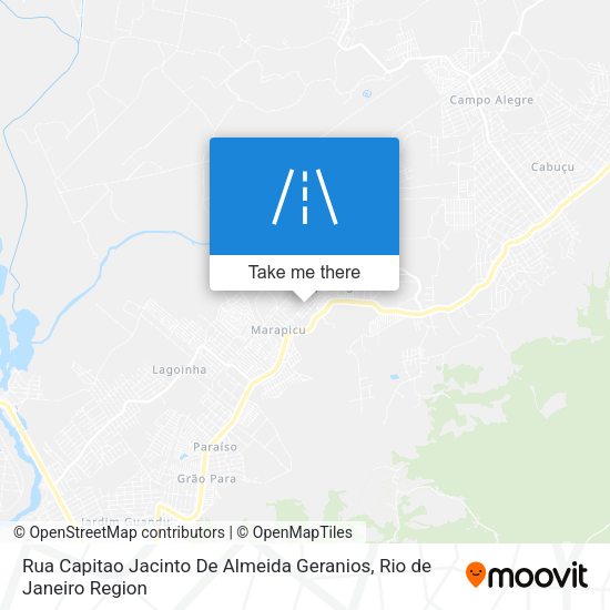 Rua Capitao Jacinto De Almeida Geranios map