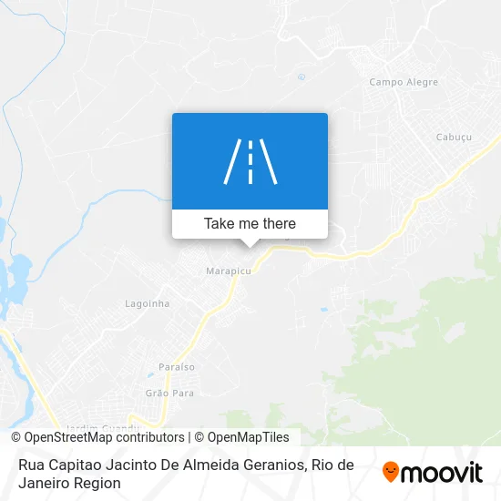 Rua Capitao Jacinto De Almeida Geranios map