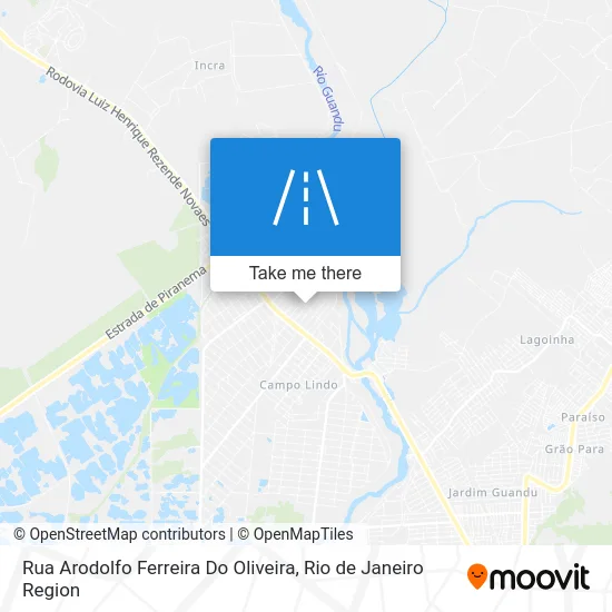 Rua Arodolfo Ferreira Do Oliveira map