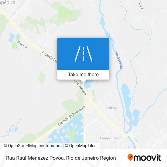 Rua Raul Menezez Povoa map