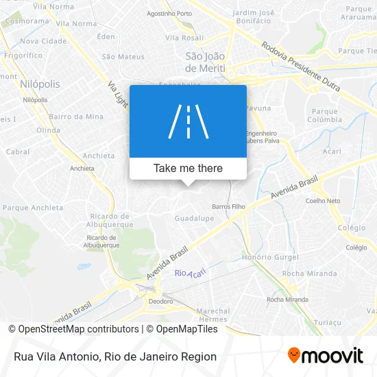 Rua Vila Antonio map