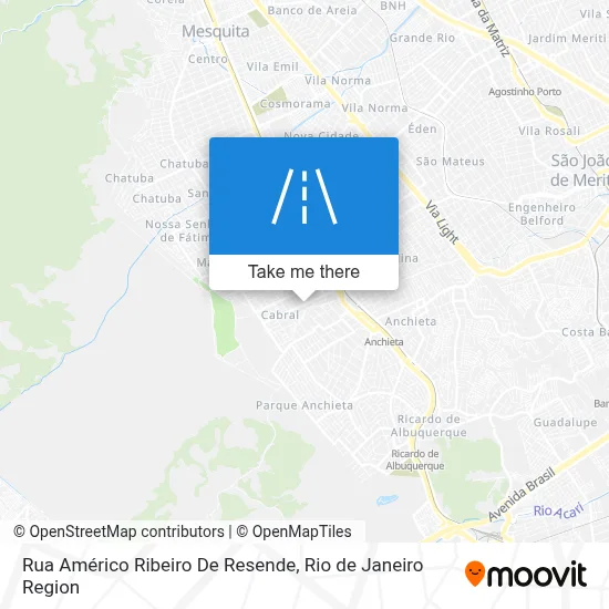 Rua Américo Ribeiro De Resende map