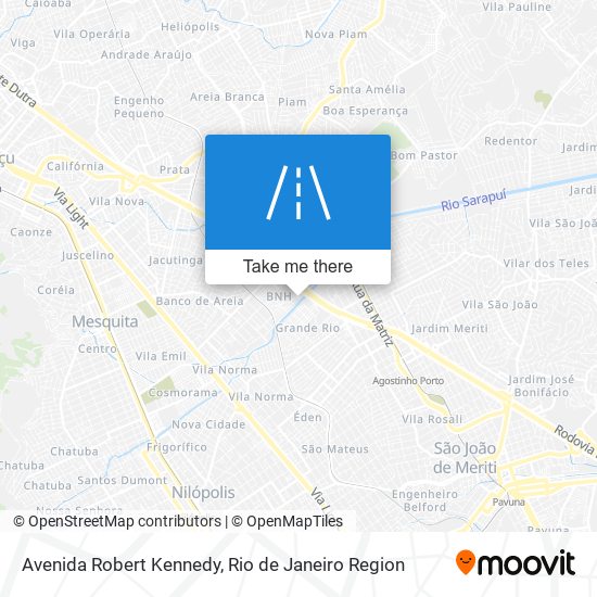 Mapa Avenida Robert Kennedy