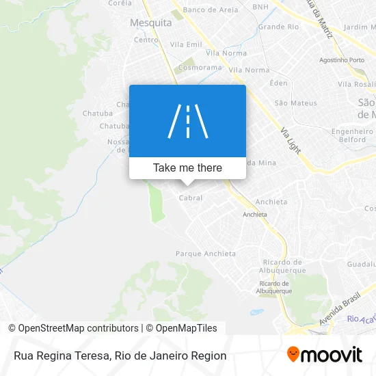 Rua Regina Teresa map