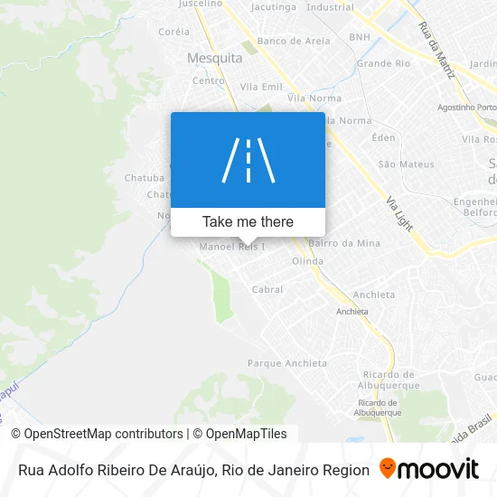 Rua Adolfo Ribeiro De Araújo map