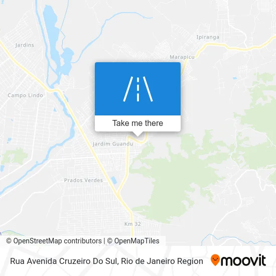 Rua Avenida Cruzeiro Do Sul map