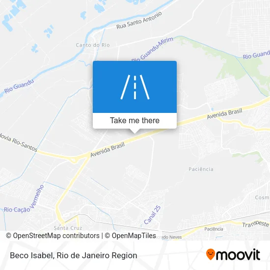 Beco Isabel map