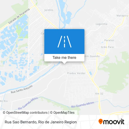 Rua Sao Bernardo map