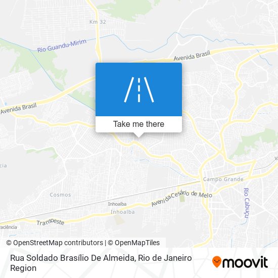 Rua Soldado Brasílio De Almeida map