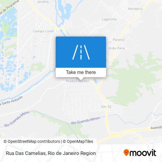 Rua Das Camelias map
