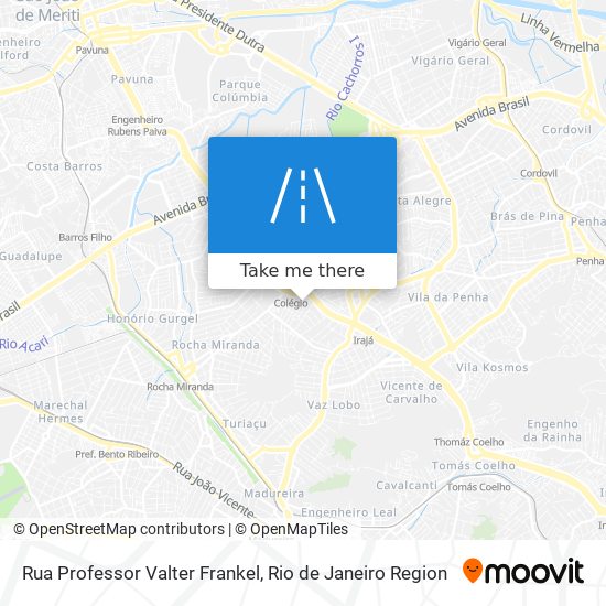 Mapa Rua Professor Valter Frankel