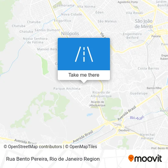 Rua Bento Pereira map
