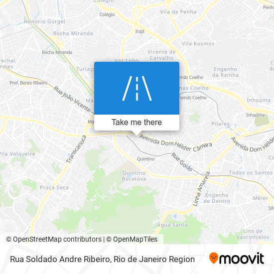 Mapa Rua Soldado Andre Ribeiro