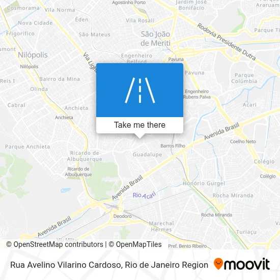 Rua Avelino Vilarino Cardoso map