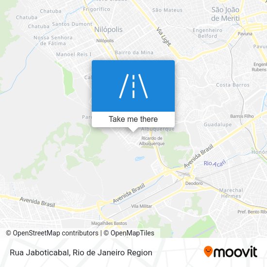 Rua Jaboticabal map