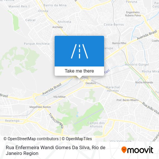 Rua Enfermeira Wandi Gomes Da Silva map