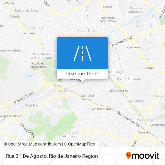 Mapa Rua 31 De Agosto