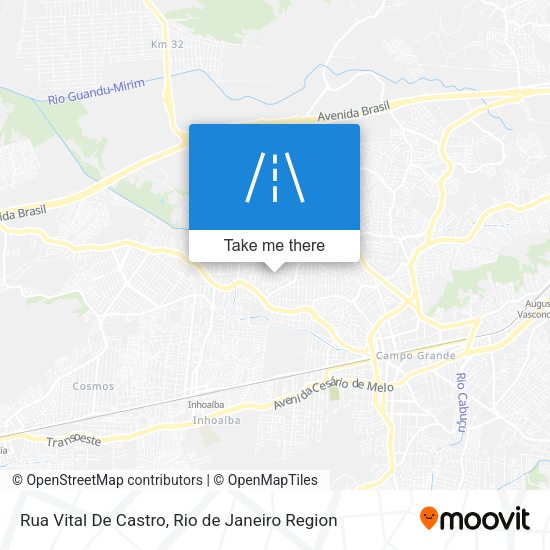 Rua Vital De Castro map