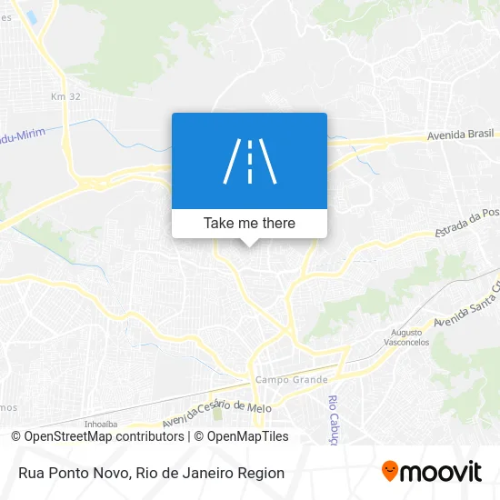 Rua Ponto Novo map