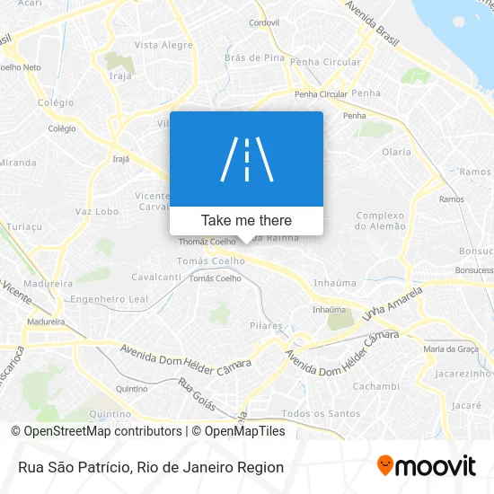 Rua São Patrício map