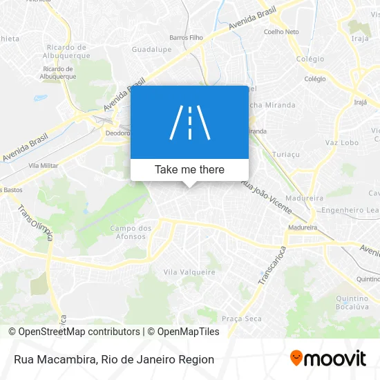 Rua Macambira map