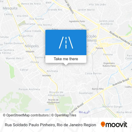Rua Soldado Paulo Pinheiro map