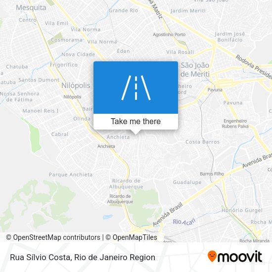 Rua Sílvio Costa map